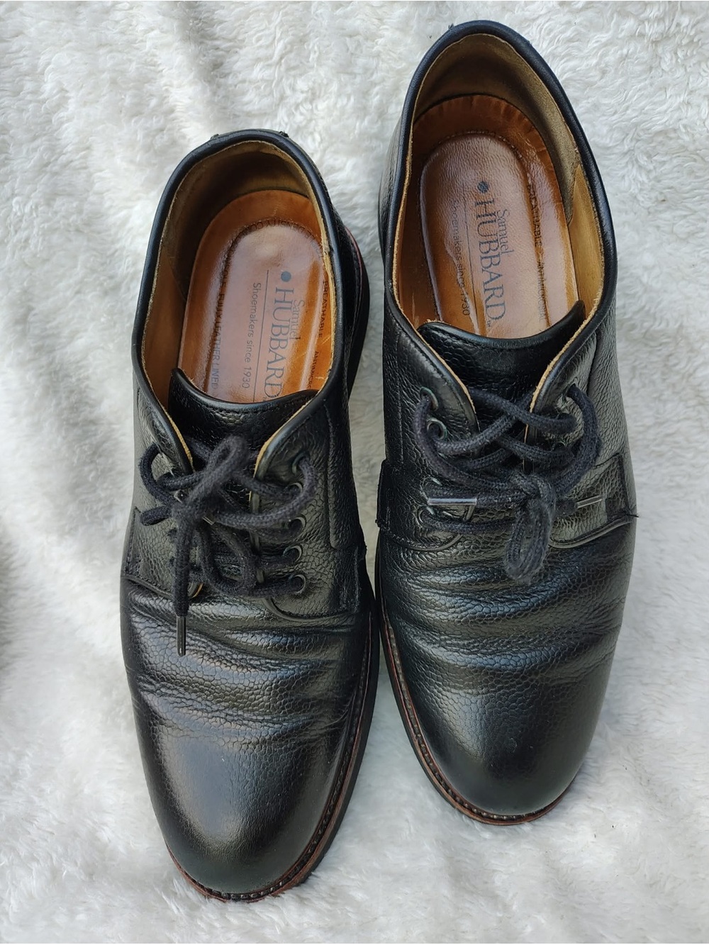 Samuel Hubbard Founder Oxford Men Shoes Black Casual Leather Comfortable Sz 8.5M